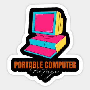 Retro computer Sticker